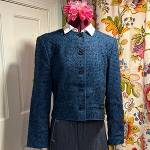 Pendleton Women's Blue Tweed Blazer